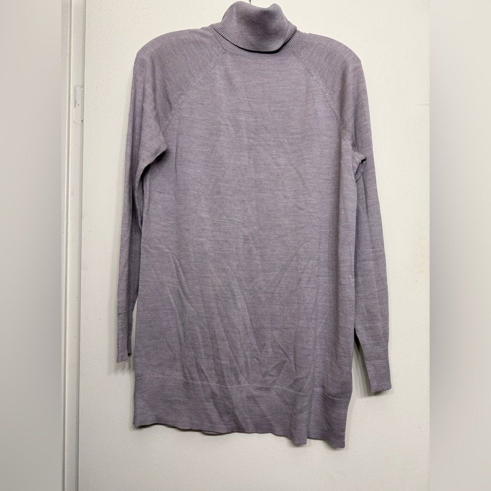 GAP 100% Merino Wool Turtleneck Sweater Dress – Size Small (Lilac)